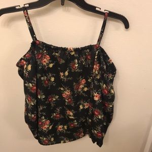 Off the shoulder floral blouse